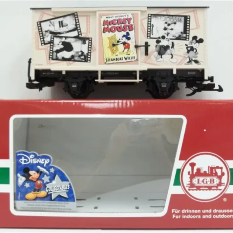 Trains*LGB 44358 G Scale Disney Steamboat Willie Disney Mickey Mouse Boxcar - Model Train Junction: Quality Parts and Art Supplies