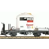 Trains*LGB 40253 G Scale Flatcar w/ HCB Cement Silo - Model Train Junction: Quality Parts and Art Supplies