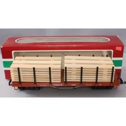 Trains*LGB 4169 G Scale Flatcar with Lumber Load - Plastic Wheels LN/Box - Model Train Junction: Quality Parts and Art Supplies