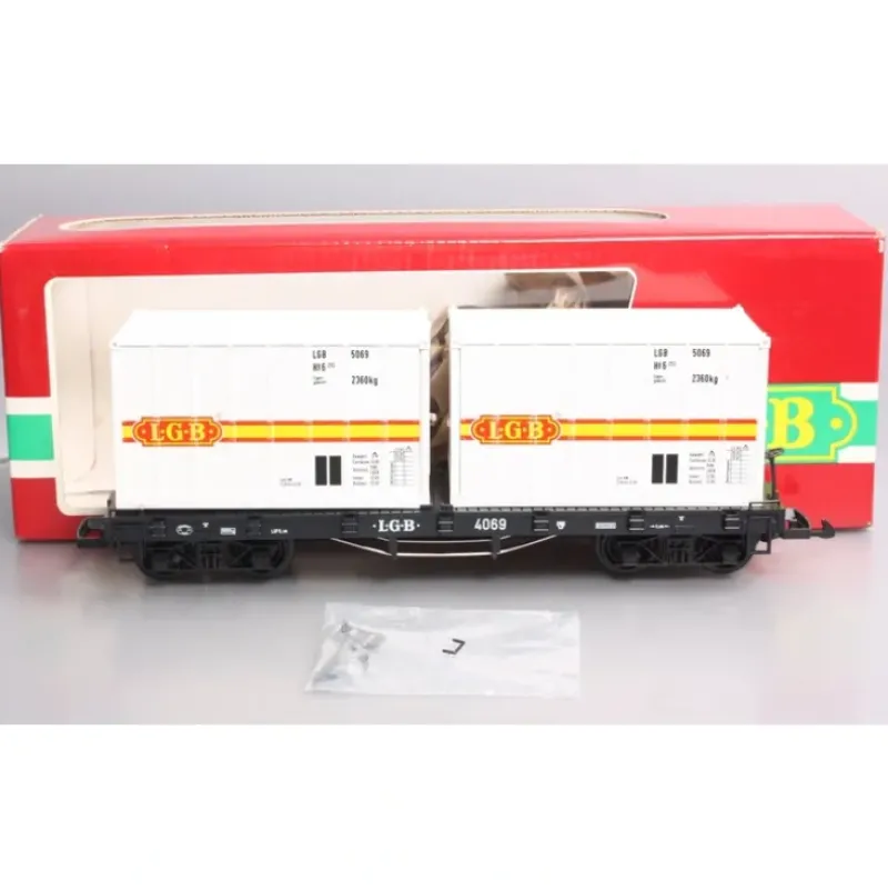 Trains*LGB 4069 G Scale LGB Flatcar with 2 LGB Containers EX/Box - Model Train Junction: Quality Parts and Art Supplies