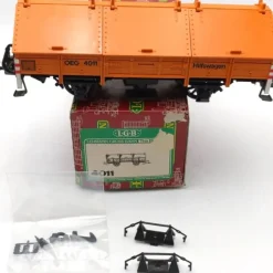 Trains*LGB 4011 G Scale OEG Low-Side Gondola w/ Covers EX/Box - Model Train Junction: Quality Parts and Art Supplies