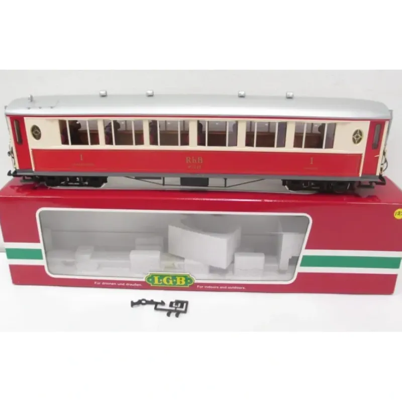 Trains*LGB 30650 G Scale RhB Passenger Car - Metal Wheels - Model Train Junction: Quality Parts and Art Supplies