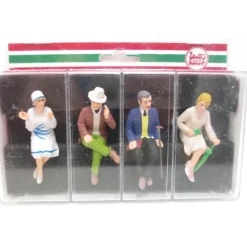 Trains*LGB 52443 G Scale Seated Passenger Figure Set (Set of 4) - Model Train Junction: Quality Parts and Art Supplies