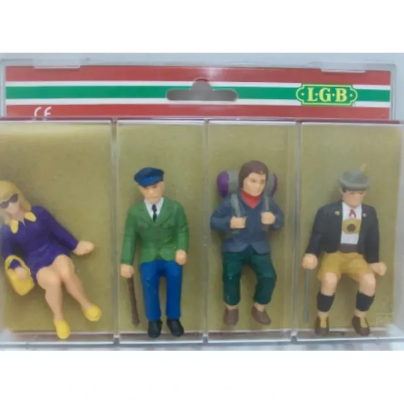 Trains*LGB 51420 G Scale Seated Tourists Figures (Set of 4) - Model Train Junction: Quality Parts and Art Supplies