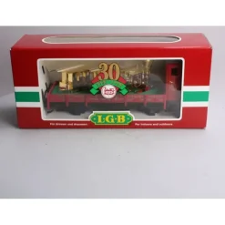 Trains*LGB 41124 G Scale 30th Anniversary Flatcar with Gold Train Set - Model Train Junction: Quality Parts and Art Supplies