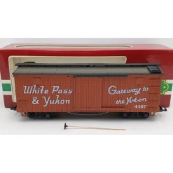 Trains*LGB 4167 G Scale White Pass and Yukon Wood Boxcar EX/Box - Model Train Junction: Quality Parts and Art Supplies