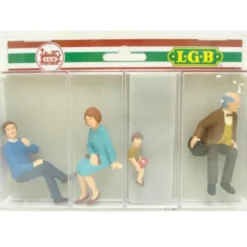 Trains*LGB 52450 G Seated Passenger Figures (Set of 4) - Model Train Junction: Quality Parts and Art Supplies
