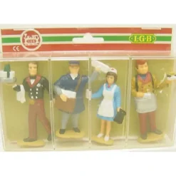 Trains*LGB 5145 G Station Worker Figures Hand Painted (Box of 4) - Model Train Junction: Quality Parts and Art Supplies