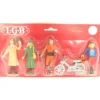 Trains*LGB 5048 G Townspeople With Motorcycle Figures (Set of 4) - Model Train Junction: Quality Parts and Art Supplies