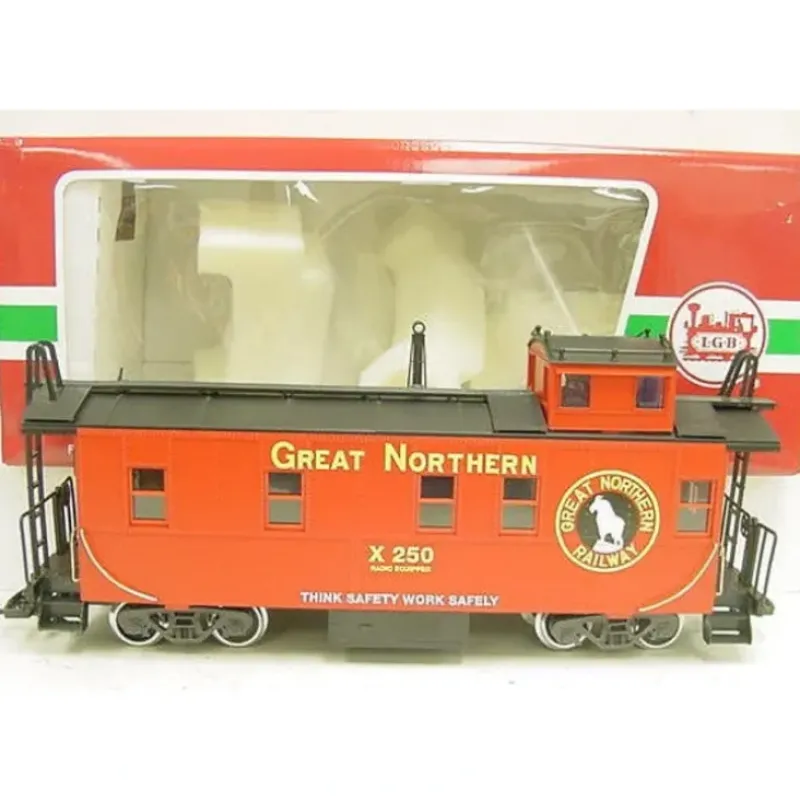Trains*LGB 47790 Great Northern Illuminated Caboose - Model Train Junction: Quality Parts and Art Supplies