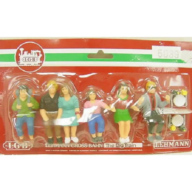 Trains*LGB 5039 Seated Passenger Dining Car Figures G Scale (Set of 6) - Model Train Junction: Quality Parts and Art Supplies