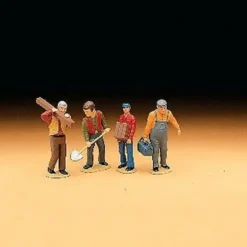 Trains*LGB 51430 Standing Construction Worker Figures G Scale (Set of 4) - Model Train Junction: Quality Parts and Art Supplies