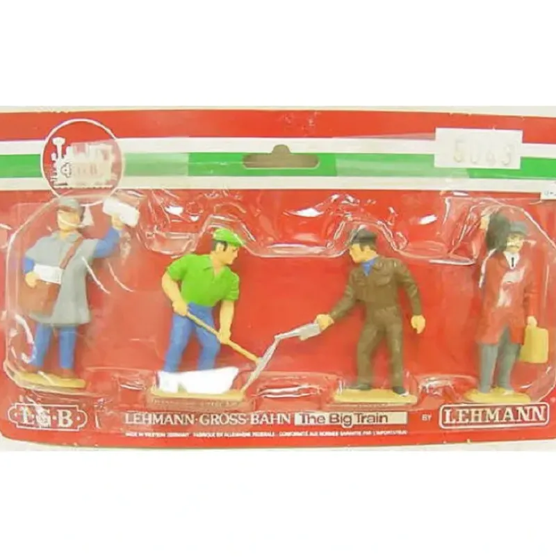 Trains*LGB 5043 Standing Railroad Worker Figures G Scale (Set of 4) - Model Train Junction: Quality Parts and Art Supplies