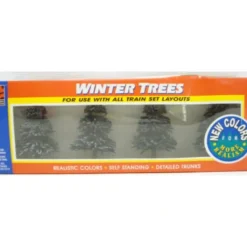 Trains*Life Like 1901 All Scales Winter Pine Trees 3" (Box of 4) - Model Train Junction: Quality Parts and Art Supplies