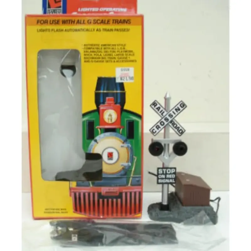 Trains*Life Like 1962 G Lighted Operating Crossing Signal - Model Train Junction: Quality Parts and Art Supplies