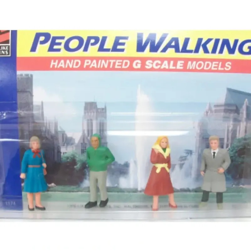 Trains*Life Like 1174 G Walking People Figures (Set of 4) - Model Train Junction: Quality Parts and Art Supplies
