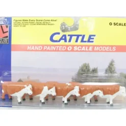 Trains*Life Like 1150 Hand Painted O Scale Cattle (Set of 5) - Model Train Junction: Quality Parts and Art Supplies