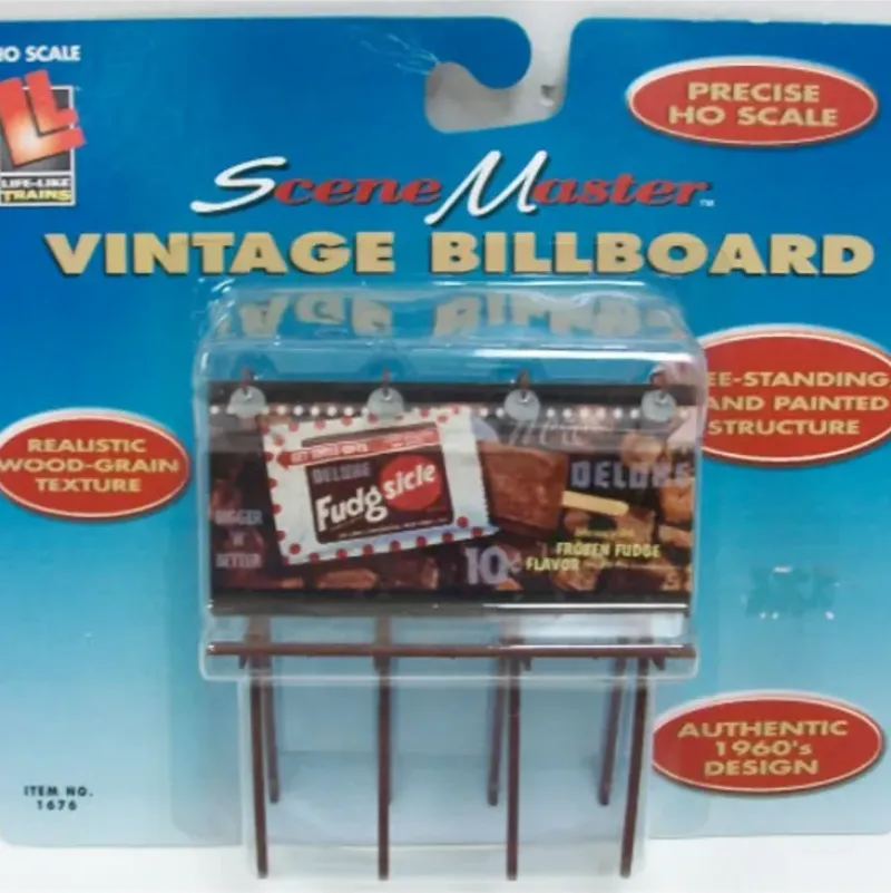 Trains*Life Like 1676 HO Fudgesicle Vintage Billboard - Model Train Junction: Quality Parts and Art Supplies