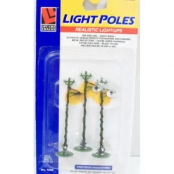Trains*Life Like 1206 HO Light Poles (Pack of 3) - Model Train Junction: Quality Parts and Art Supplies