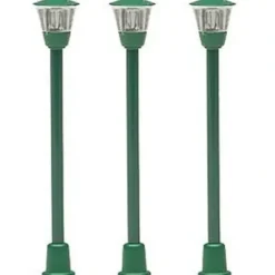 Trains*Life Like 1257 HO Lighted Gas Light Street Lamps (Pack of 3) - Model Train Junction: Quality Parts and Art Supplies