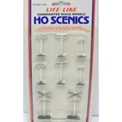 Trains*Life Like 1133 HO Railroad Signs (Pack of 8) - Model Train Junction: Quality Parts and Art Supplies