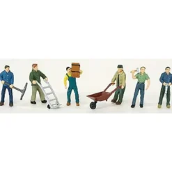 Trains*Life Like 1596 HO Railroad Workers Figures (Set of 6) - Model Train Junction: Quality Parts and Art Supplies