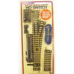 Trains*Life Like 8604 HO Right Hand Elec-Remote Control 2-Way Swich Turnout - Model Train Junction: Quality Parts and Art Supplies