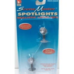 Trains*Life Like 1628 HO SceneMaster 16 Volt AC or DC Spotlights (Pack of 2) - Model Train Junction: Quality Parts and Art Supplies