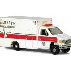 Trains*Life Like 1695 HO Scenemaster EMT Vehicle Crome Grill & Bumper Hand Painted - Model Train Junction: Quality Parts and Art Supplies
