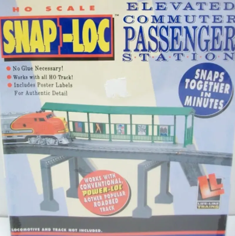 Trains*Life Like 1376 HO Snap-Loc Elevated Passenger Station - Model Train Junction: Quality Parts and Art Supplies