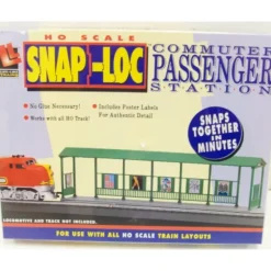 Trains*Life Like 1381 HO Snap-Loc Passenger Station Kit - Model Train Junction: Quality Parts and Art Supplies