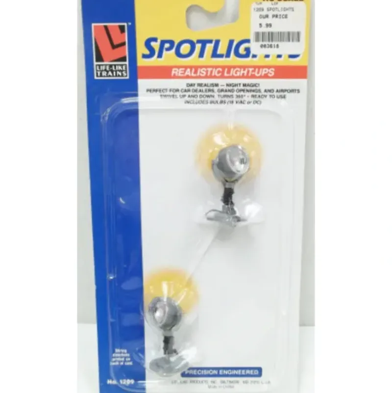 Trains*Life Like 1209 HO Spotlight (Pack of 2) - Model Train Junction: Quality Parts and Art Supplies