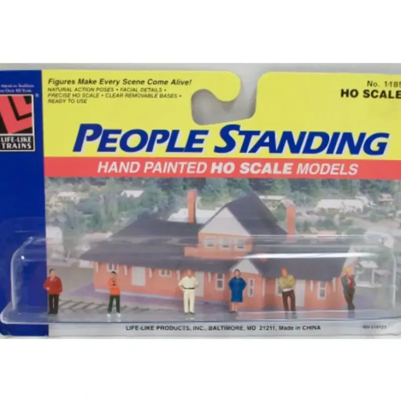 Trains*Life Like 1185 HO Standing People Figures (Set of 6) - Model Train Junction: Quality Parts and Art Supplies