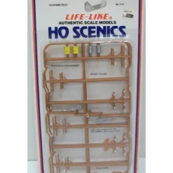 Trains*Life Like 1113 HO Telephone Poles (Set of 12) - Model Train Junction: Quality Parts and Art Supplies