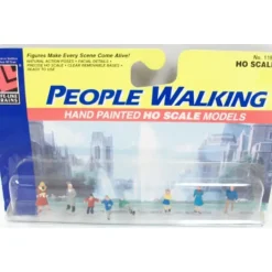 Trains*Life Like 1188 HO Walking People Figures Hand Painted (Set of 7) - Model Train Junction: Quality Parts and Art Supplies