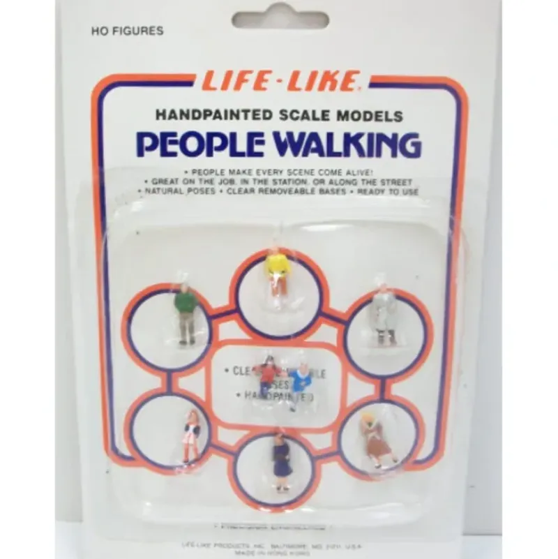 Trains*Life Like 1128 HO Walking People Figures (Set of 7) - Model Train Junction: Quality Parts and Art Supplies