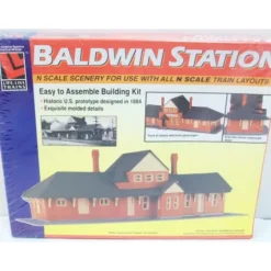 Trains*Life Like 7442 N Scale Baldwin Station Kit - Model Train Junction: Quality Parts and Art Supplies