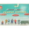 Trains*Life Like 1857 O People Sitting With Bench Figures (Set of 7) - Model Train Junction: Quality Parts and Art Supplies