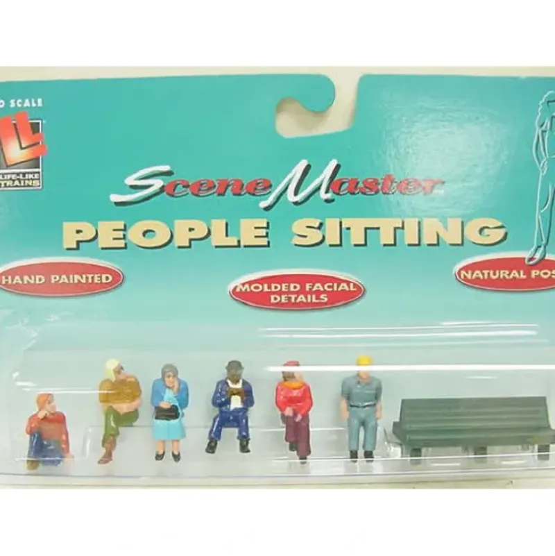 Trains*Life Like 1857 O People Sitting With Bench Figures (Set of 7) - Model Train Junction: Quality Parts and Art Supplies