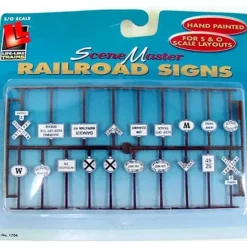 Trains*Life Like 1704 O Scale Railroad Signs (Set of 19) - Model Train Junction: Quality Parts and Art Supplies