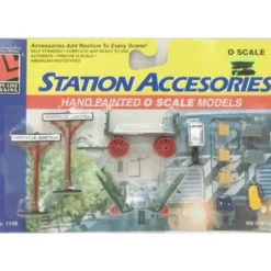 Trains*Life Like 1148 O Scale Station Accessories Passenger/Freight (Set of 13) - Model Train Junction: Quality Parts and Art Supplies