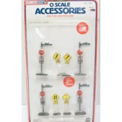 Trains*Life Like 1147 O Scale Stop & Street Signs - Model Train Junction: Quality Parts and Art Supplies