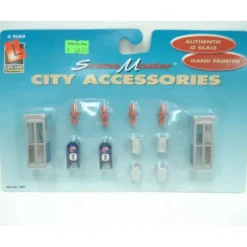 Trains*Life Like 1851 O Scene Master City Accessories Hand Painted Set - Model Train Junction: Quality Parts and Art Supplies