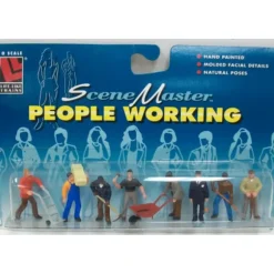 Trains*Life Like 1860 O SceneMaster Construction Worker Figures (Set of 8) - Model Train Junction: Quality Parts and Art Supplies