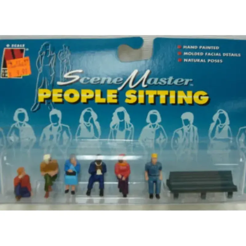 Trains*Life Like 1636 O Seated People With Bench Figures (Set of 7) - Model Train Junction: Quality Parts and Art Supplies