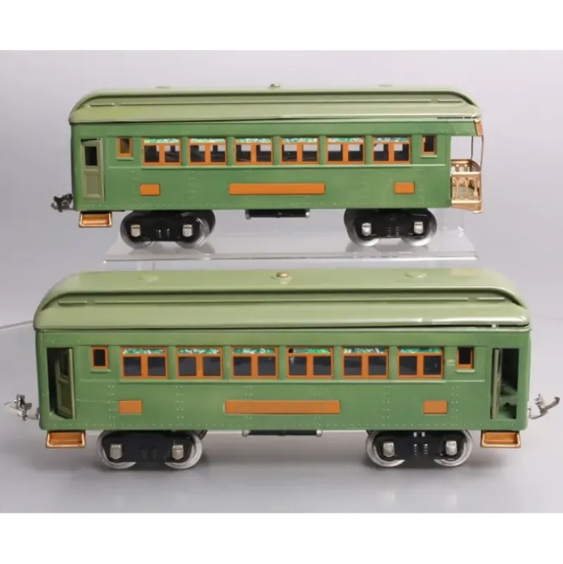 Trains*Lionel 309 & 312 Vintage Std. Gauge Tinplate Passenger Cars - Repainted [2] VG - Model Train Junction: Quality Parts and Art Supplies