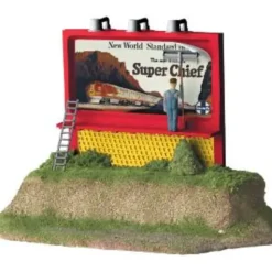 Trains*Lionel 6-21273 AT&SF Operating Man on Billboard Sign - Model Train Junction: Quality Parts and Art Supplies
