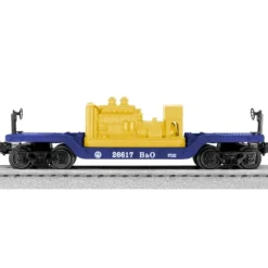 Trains*Lionel 6-26617 Baltimore & Ohio Depressed Center Flatcar w/Generator - Model Train Junction: Quality Parts and Art Supplies