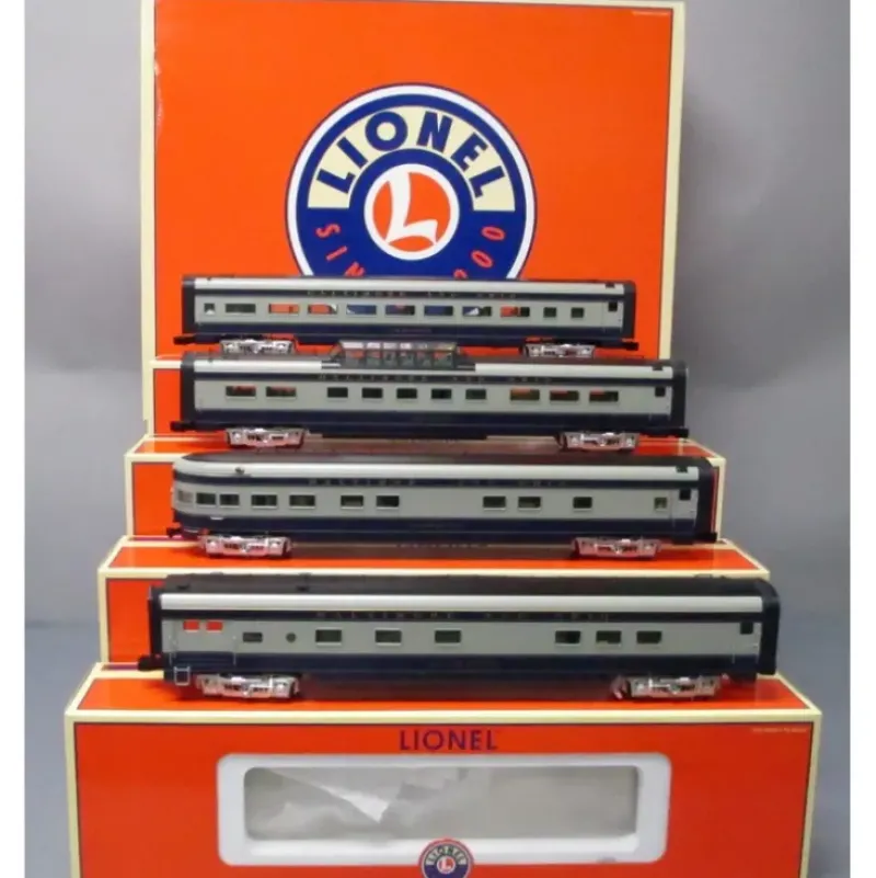 Trains*Lionel 6-29110 Baltimore & Ohio 4-Car 18" Aluminum Passenger Set - Model Train Junction: Quality Parts and Art Supplies