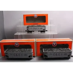 Trains*Lionel 6-21879 Chicago & Eastern Illinois Offset Hopper Car Set of 3 - Model Train Junction: Quality Parts and Art Supplies